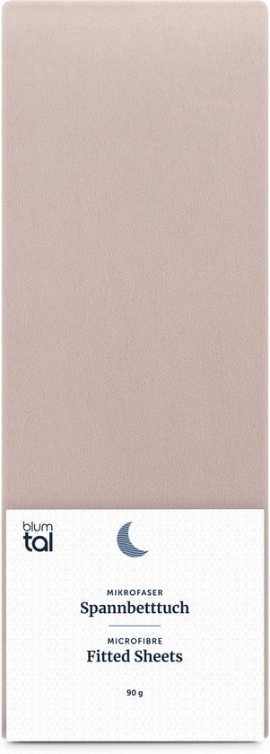 Drap Housse Draps housses - Hoeslaken Housse Microfibre - 200 x 200 x 30cm - Katoen - Taupe