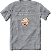 Abraham wees niet bang T-Shirt | Grappig Abraham 50 Jaar Verjaardag Kleding Cadeau | Dames – Heren - Donker Grijs - Gemaleerd - XL