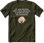 50 jaar geleden T-Shirt | Grappig Abraham 50 Jaar Verjaardag Kleding Cadeau | Dames – Heren - Leger Groen - M