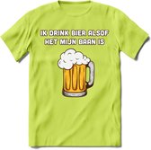 Ik Drink Bier Alsof Het Mijn Baan Is T-Shirt | Bier Kleding | Feest | Drank | Grappig Verjaardag Cadeau | - Groen - XXL