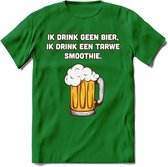 Tarwe Smoothie T-Shirt | Bier Kleding | Feest | Drank | Grappig Verjaardag Cadeau | - Donker Groen - 3XL