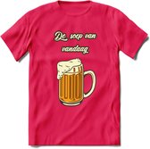 De Soep Van Vandaag T-Shirt | Bier Kleding | Feest | Drank | Grappig Verjaardag Cadeau | - Roze - S