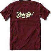 Biertje! T-Shirt | Bier Kleding | Feest | Drank | Grappig Verjaardag Cadeau | - Burgundy - XL