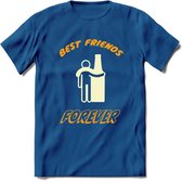 Best Friends Forever T-Shirt | Bier Kleding | Feest | Drank | Grappig Verjaardag Cadeau | - Donker Blauw - 3XL
