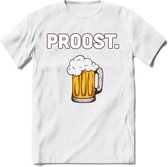 Eat Sleep Beer Repeat T-Shirt | Bier Kleding | Feest | Drank | Grappig Verjaardag Cadeau | - Wit - S