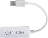 Manhattan Gigabit Ethernet Adapter Netwerkadapter 1 Gbit/s USB 3.2 Gen 1 (USB 3.0)