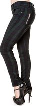 Banned Skinny fit broek -L- TARTAN Groen