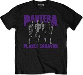 Pantera Heren Tshirt -S- Planet Caravan Zwart