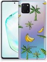 Back Cover Geschikt voor Samsung Note 10 Lite TPU Siliconen Hoesje Banana Tree