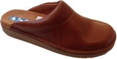 Leren pantoffel muil Toprock 6000 cognac 44