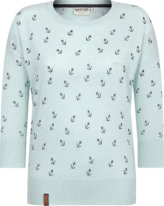 Bol Com Naketano Trui Maja Big Anchor Mintgroen L