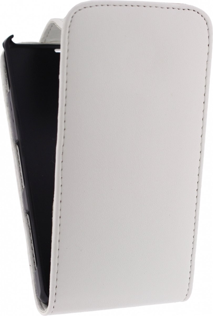 Xccess Leather Flip Case Sony Xperia Z1S White