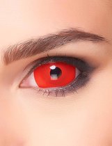 ZOELIBAT - Rode grote contactlenzen voor volwassenen - Schmink > Lenzen