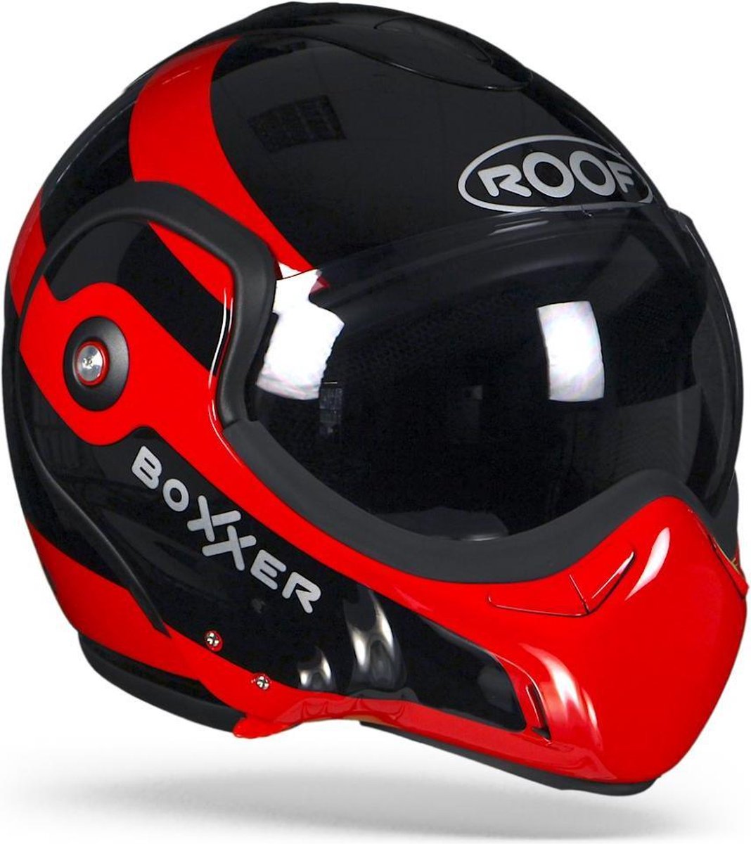 Casque Roof Boxxer Fuzo Noir Rouge Au Meilleur Prix