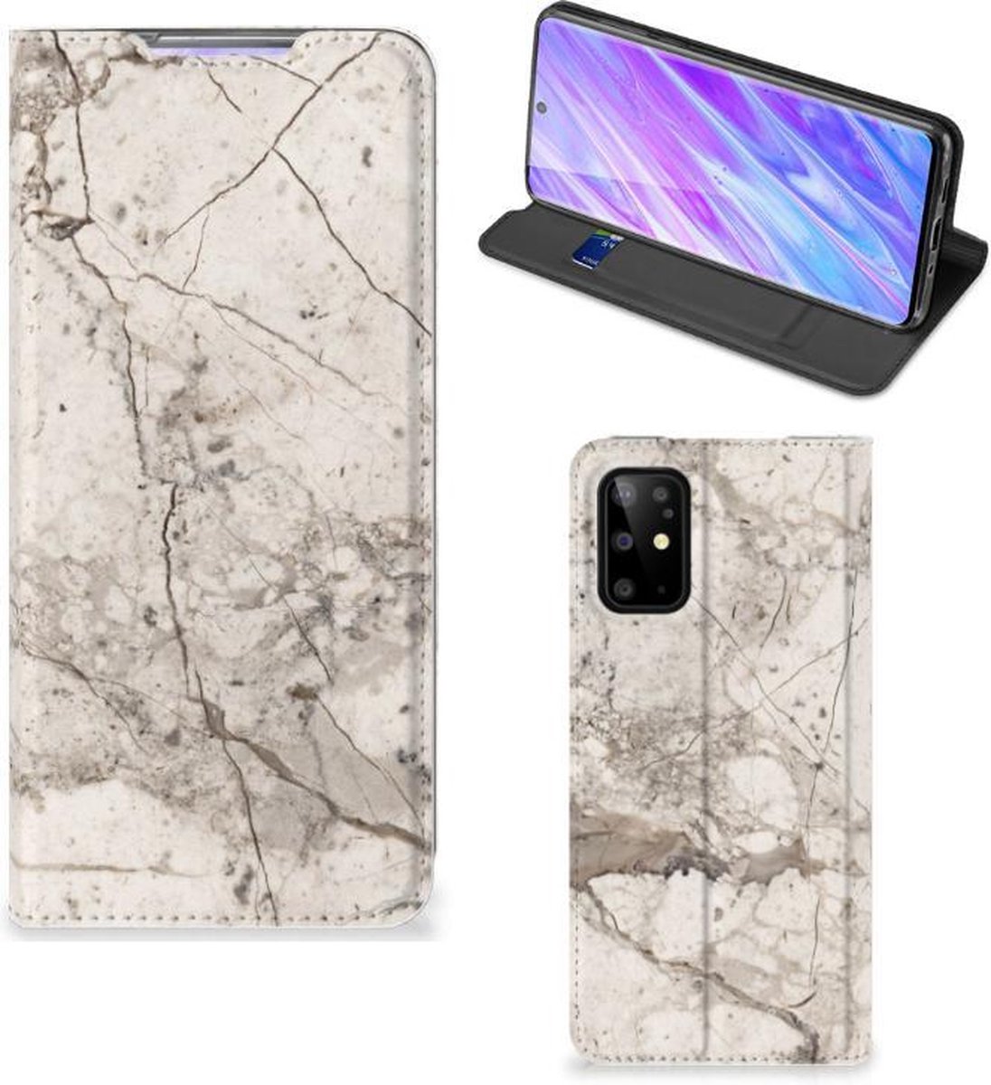 Samsung Galaxy S20 Plus Standcase Marmer Beige