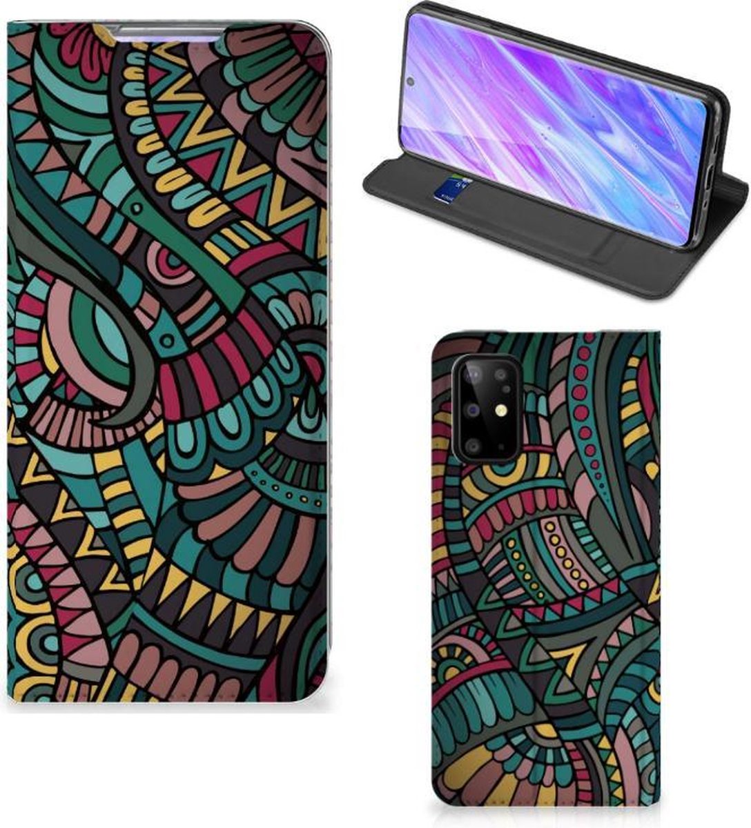 Samsung Galaxy S20 Plus Hoesje met Magneet Aztec