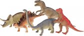 5x Plastic dinosaurus figuren  - Dino speelset - speelgoed voor kinderen