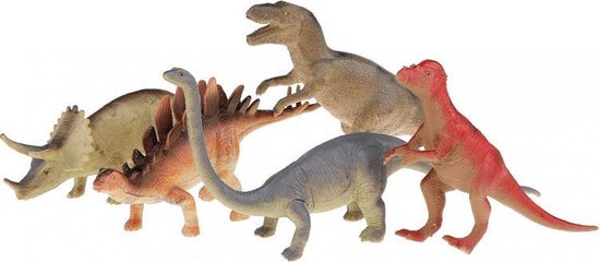 5x Plastic dinosaurus figuren - Dino speelset - speelgoed voor kinderen |  bol.com