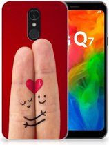 LG Q7 Silicone Back Cover Liefde