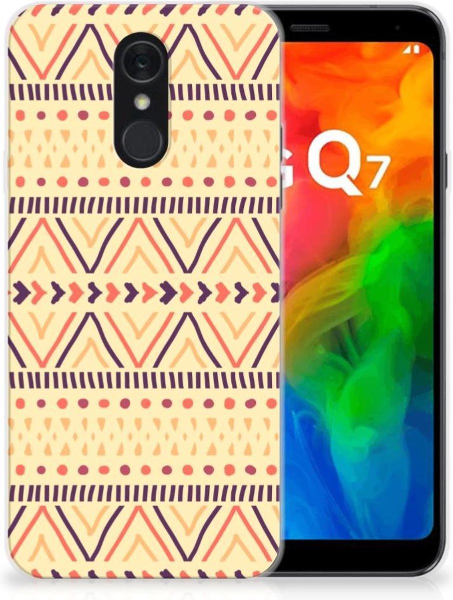 TPU Hoesje voor LG Q7 TPU bumper Aztec Yellow