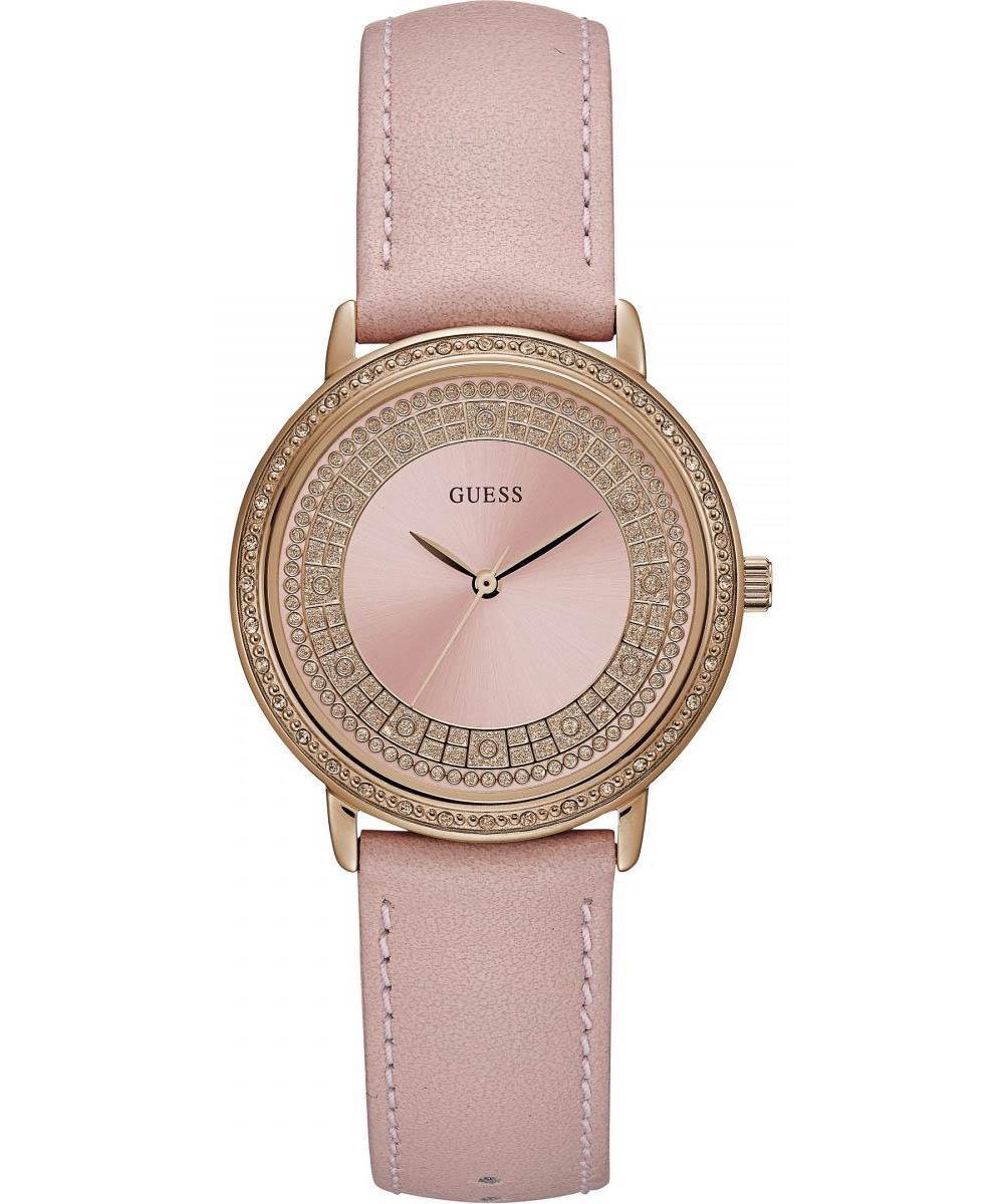 Guess sparkling pink W0032L7 Vrouwen Quartz horloge