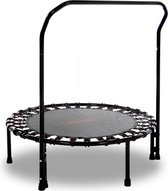 Avyna Fitness trampoline met hendel rond Ø120cm zwart | elastieken inbegrepen