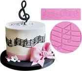 2 PC'S Opmerking cake decoratie siliconen mal fondant taart tool bakken DIY mal