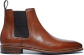 Manfield - Heren - Cognac chelsea boots - Maat 42