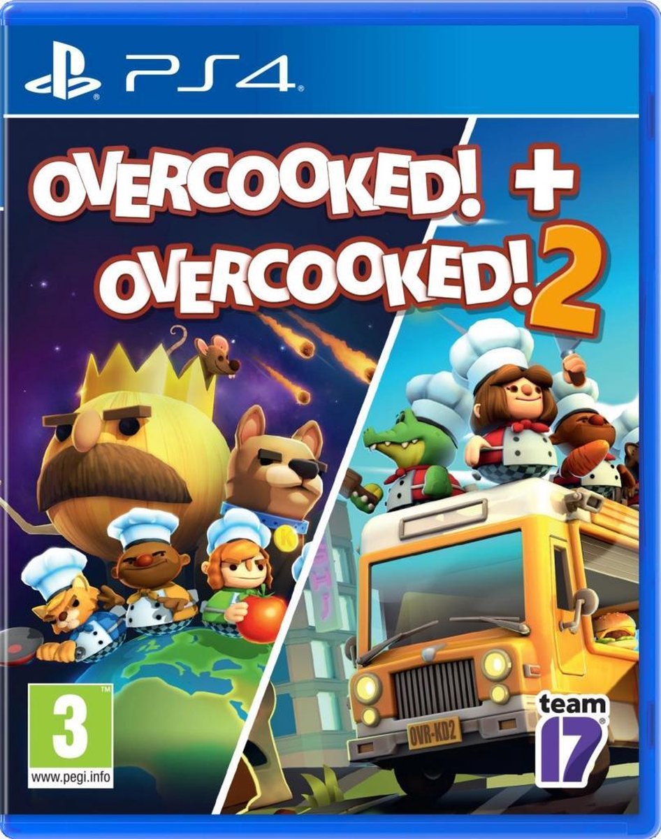 Overcooked & Overcooked 2 Double Pack / Ps4 - Team 17