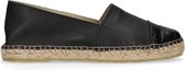 Sacha - Dames - Zwarte espadrilles met croco detail - Maat 41