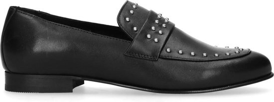 zwarte lederen loafers puntige schoen Leren loafers voor dames zwarte pantoffels loafers voor dames Schoenen damesschoenen Instappers Mocassins zwarte leren loafers 