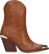 Sacha - Dames - Cognac cowboylaarzen met metalen detail - Maat 39