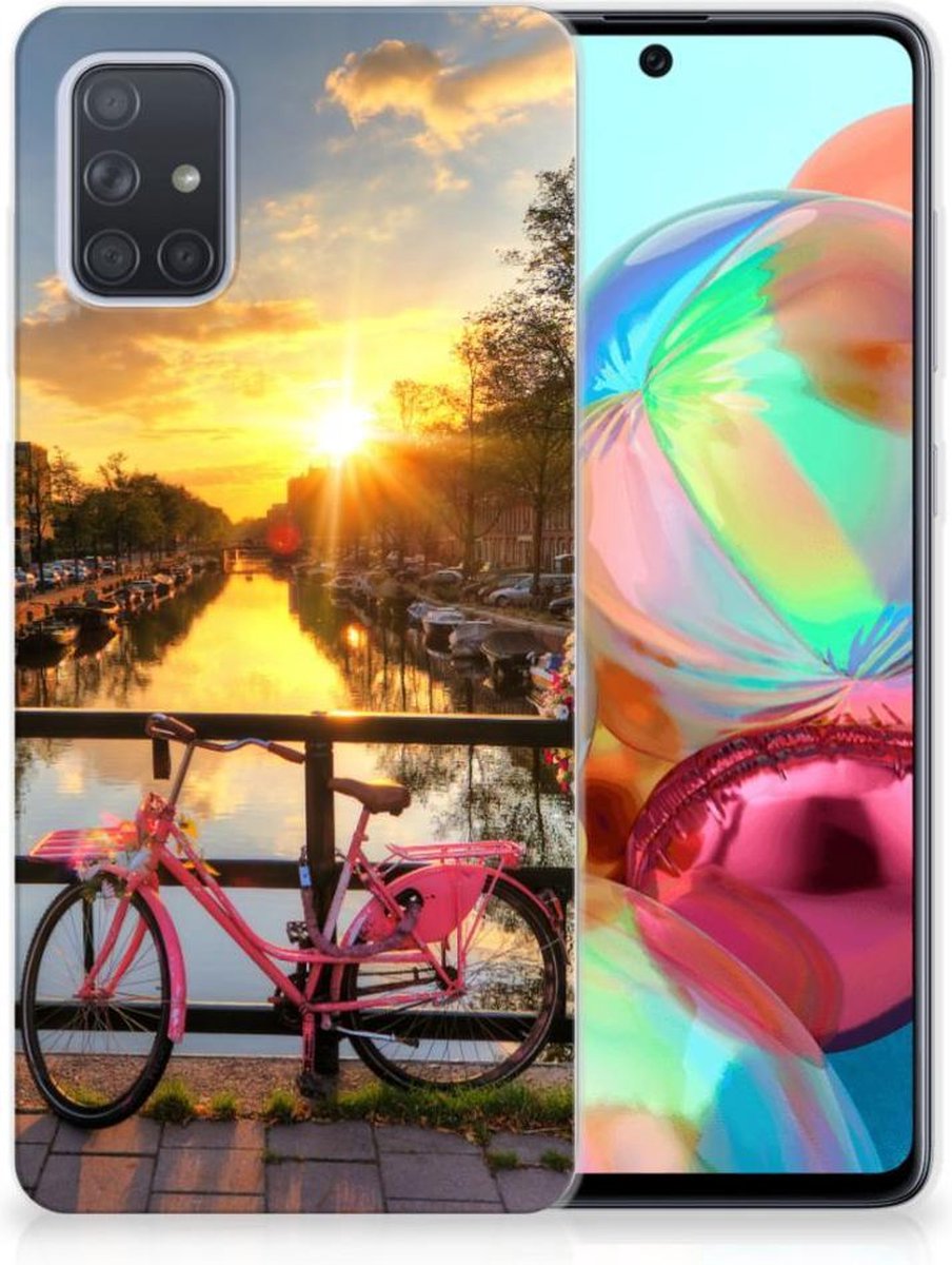 Samsung Galaxy A71 Siliconen Back Cover Amsterdamse Grachten