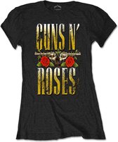 Guns N' Roses - Big Guns Dames T-shirt - M - Zwart