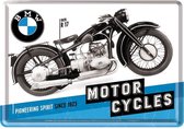 Metal card bmw motor cycles 1923 -10x14cm-
