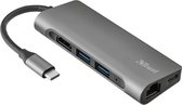 Dalyx Aluminium USB-hub - 7-in-1 USB-C Multi-port Adapter