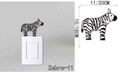 3D Sticker Decoratie DIY Zebra Adesivo De Parede Animal Vinyl Decals DIY Wall Stickers Abstract Art Murals Zoo Home Decor Removable Wall Paper - Zebra11 / Large
