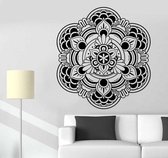 3D Sticker Decoratie Mandala Om Yoga Flower Sign Wall Sticker Home Decor Wall Art Vinyl Wall Decals Decoration Mural - Light Green