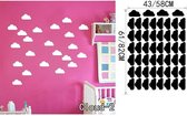 3D Sticker Decoratie Mooi Cloud Muurtattoo Wolken Sticker - Kid Slaapkamer Wanddecoratie Babykamer Decal Muurschildering DIY Home Decor Vinyl - Cloud2 / Large