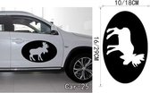 3D Sticker Decoratie Grappig Creatief Cartoon Kat Decoratie Auto Stickers Auto Voertuig Raam Dierlijke stickers Auto Buiten Styling Decoratie - Car25 / Large