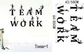 3D Sticker Decoratie Team Werk Kantoor muurstickers Zakelijk Sticker Verwijderbare muurschildering Vinyl DIY Muurstickers Home Decor Woonkamer Vinilos Parede - Team1 / Small