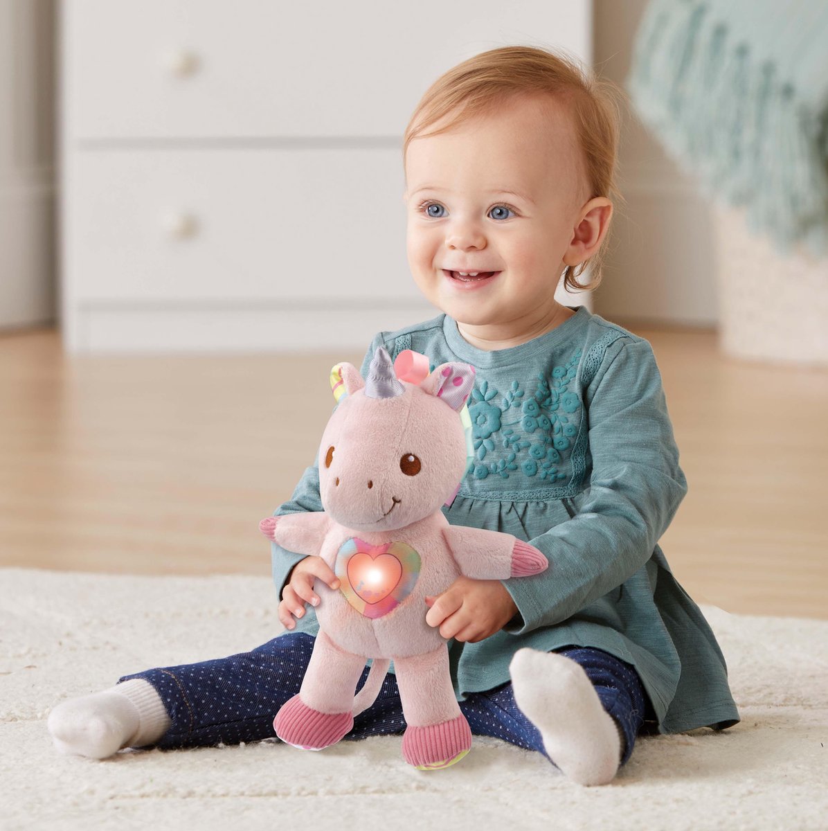 VTech Baby Magische Knuffel Eenhoorn Pluche - Educatief Babyspeelgoed - Geluiden en Muziek - Van 0 tot 3 Jaar — afbeelding 11