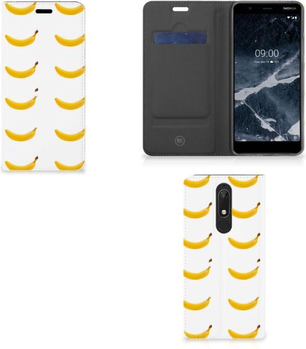 Book Case voor Nokia 5.1 (2018) Flip Style Cover Banana