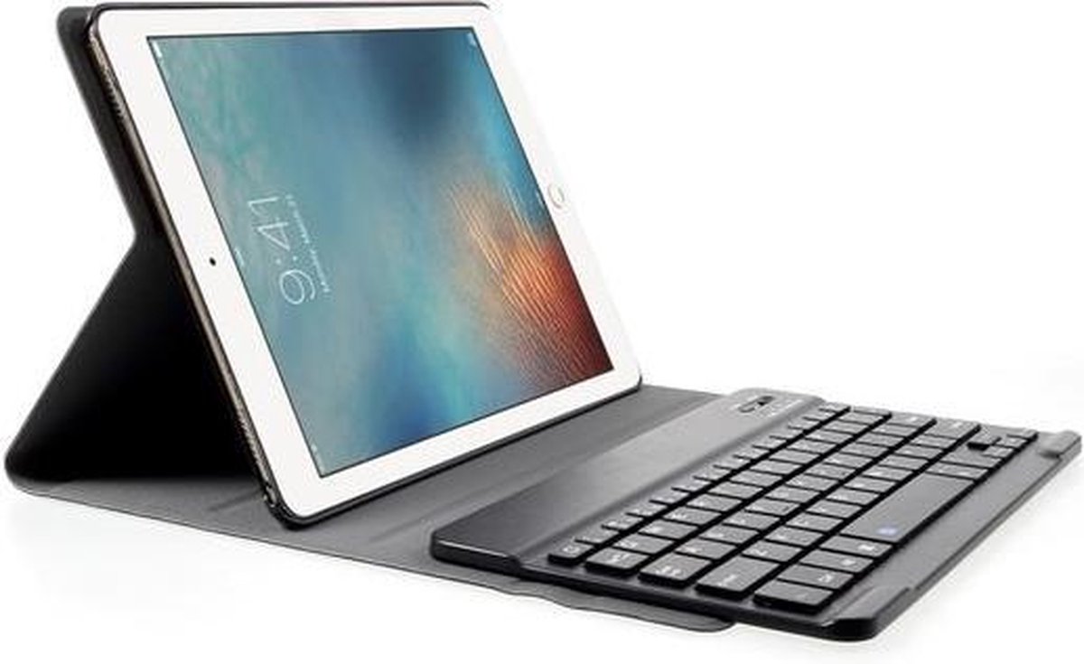 GadgetBay QWERTY Keyboard case leder bluetooth hoes iPad 2017 2018 Pro 9.7 Air 2 - GadgetBay
