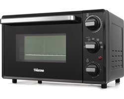 Tristar Camping Oven XL OV-3622 - Oven 19 Liter - 800 watt - Vrijstaande oven met accessoires en timerfunctie - Regelbare thermostaat: 90⁰ tot 230⁰ - Geschikt voor camping - Inclusief bakplaat, grillrooster en handvat - Zwart