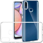 Geschikt voor Samsung Galaxy A10s Hoesje - A10s Hoesje Transparant Siliconen case