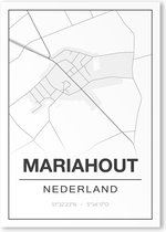 Poster/plattegrond MARIAHOUT - 30x40cm