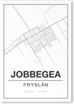 Poster/plattegrond JOBBEGEA - 30x40cm