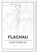 Poster/plattegrond FLACHAU - A4