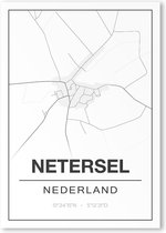 Poster/plattegrond NETERSEL - A4